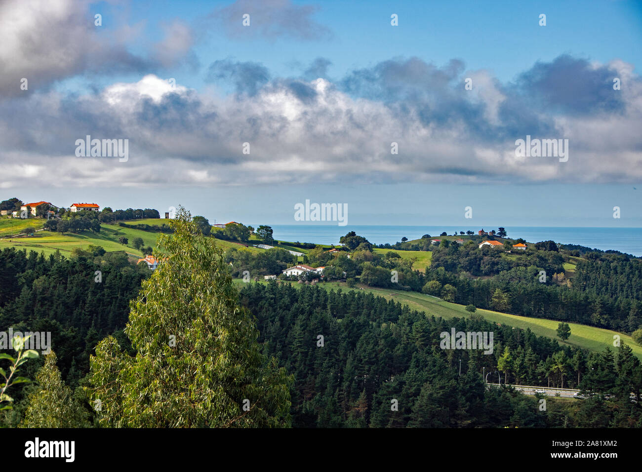 Beautiful landscape of Basque coast in Spain Stock Photo - Alamy
