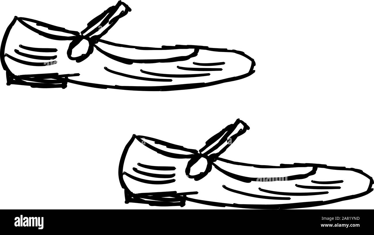 Ugly shoes drawing, illustration, vector on white background Stock Vector Image & Art Alamy