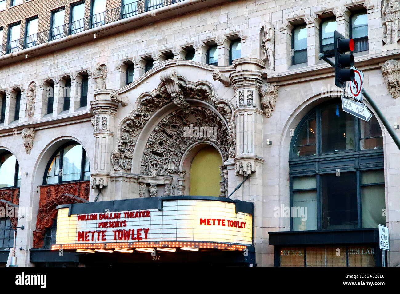 Million Dollar Theater in downtown Los Angeles, one of the first movie