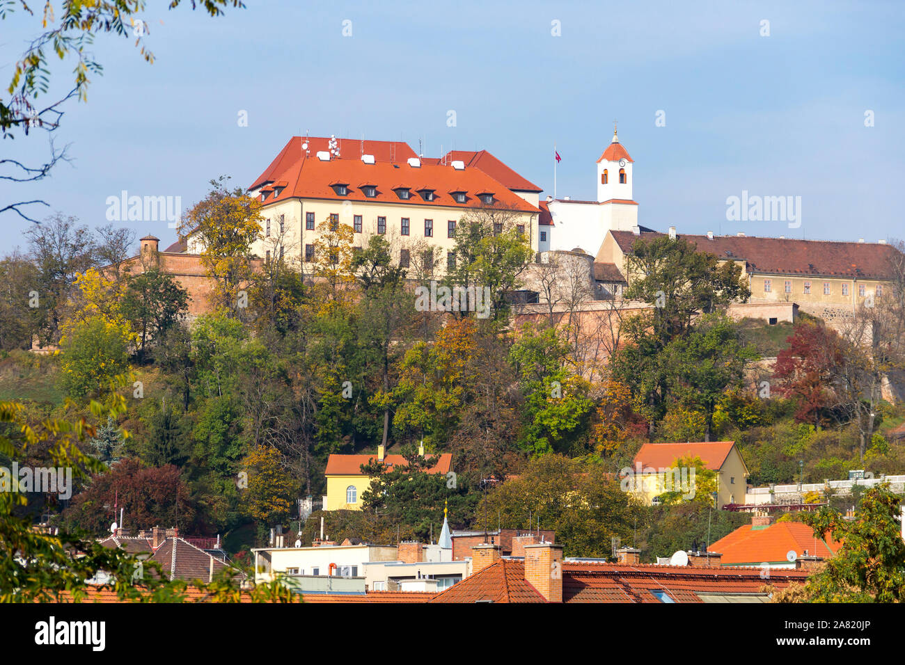 Spilberk Hrad and Brno old town, Czech Republic Stock Photo