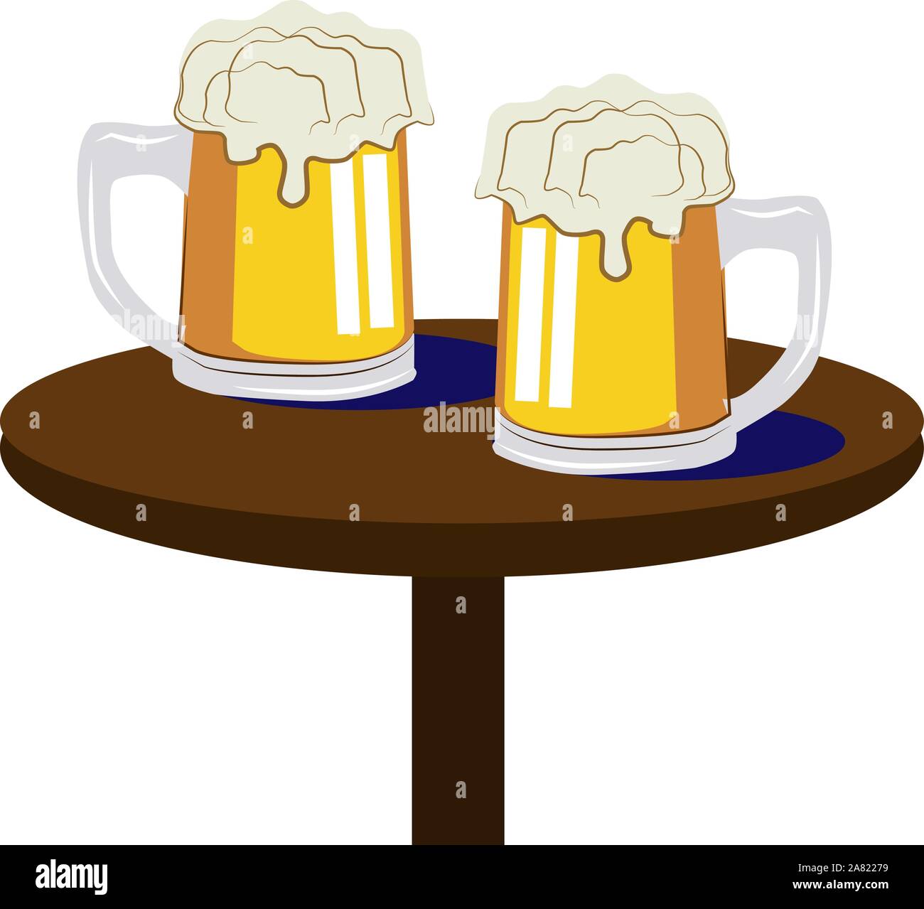 Beer On Table Illustration Vector On White Background Stock Vector Image Art Alamy Beer On Table Illustration Vector On White Background Stock Vector Image Art Alamy