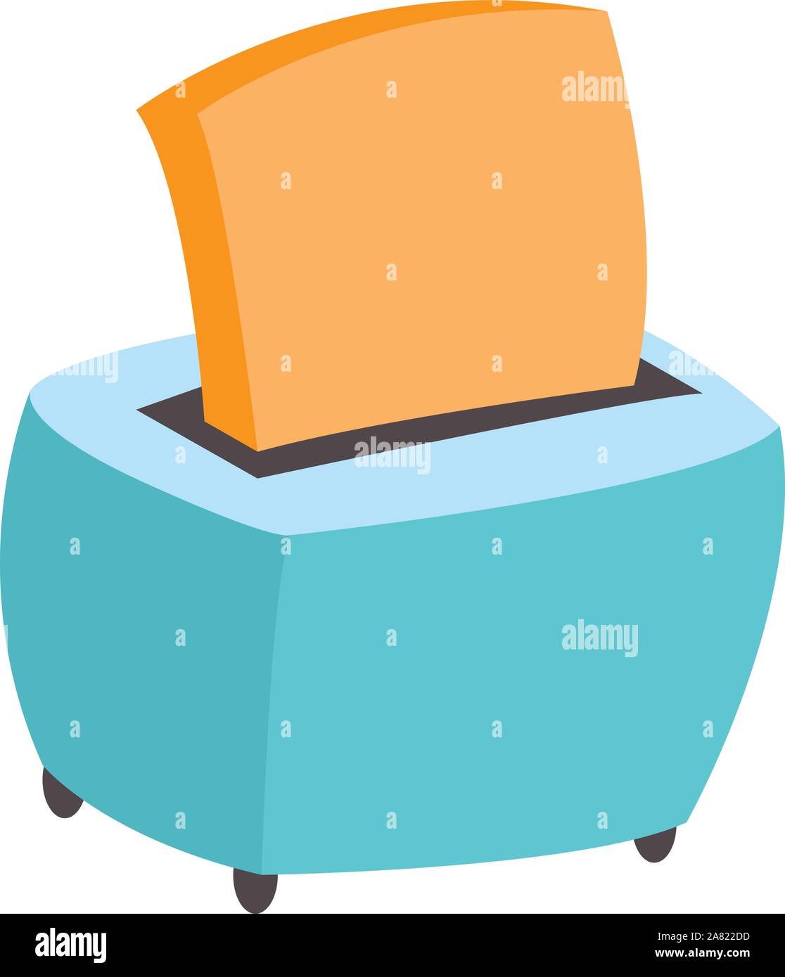 Toaster, illustration, vector on white background. Stock Vector