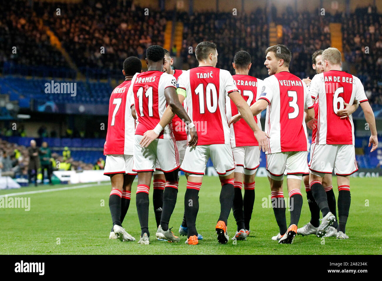 Kurt Zouma of Chelsea - Chelsea v Ajax, UEFA Champions League - Group H, Stamford Bridge, London, UK - 5th November 2019 Stock Photo - Alamy