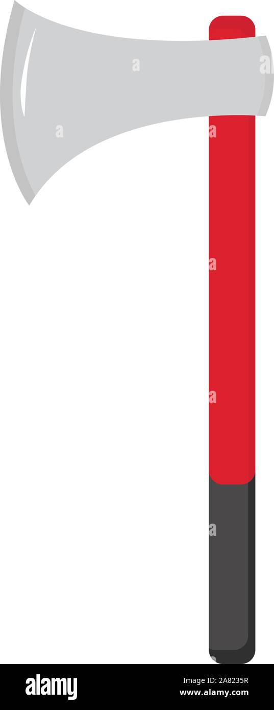 Big ax, illustration, vector on white background Stock Vector Image ...