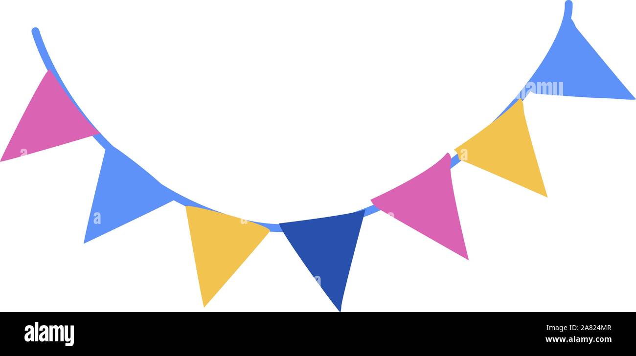 Traingular Ribbons Ribbons, illustration, vector on white background Stock Vector Image ...