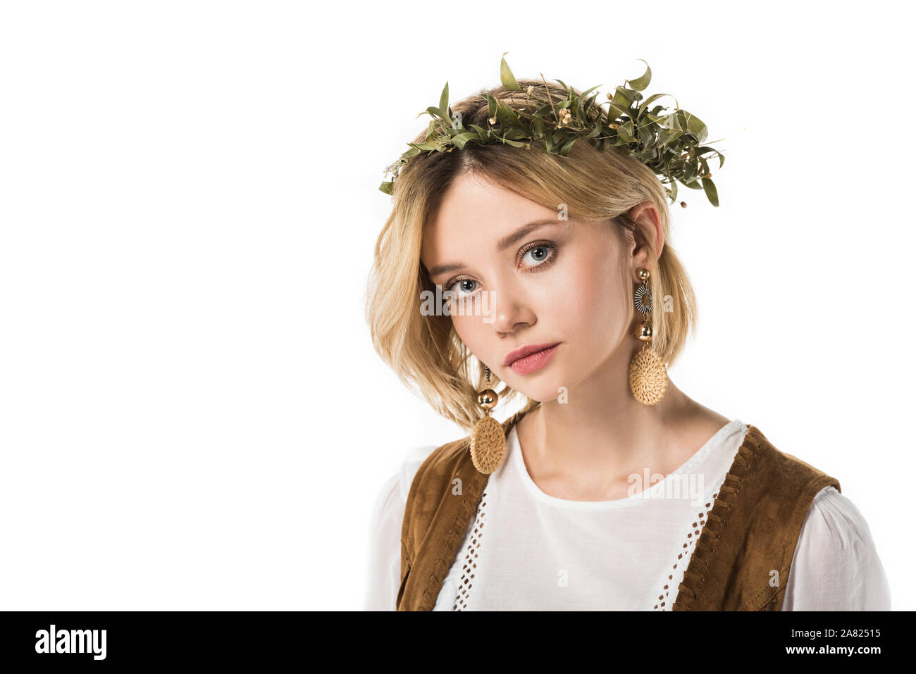 Girl wearing earrings hi-res stock photography and images - Alamy