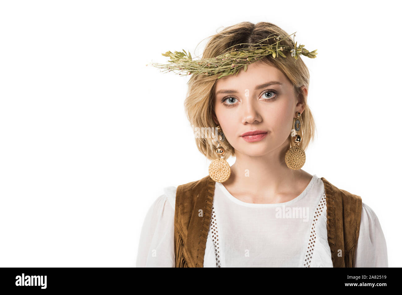 Girl wearing earrings hi-res stock photography and images - Alamy