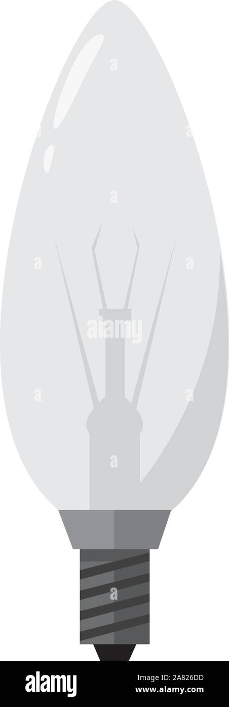 Light bulb, illustration, vector on white background Stock Vector Image ...