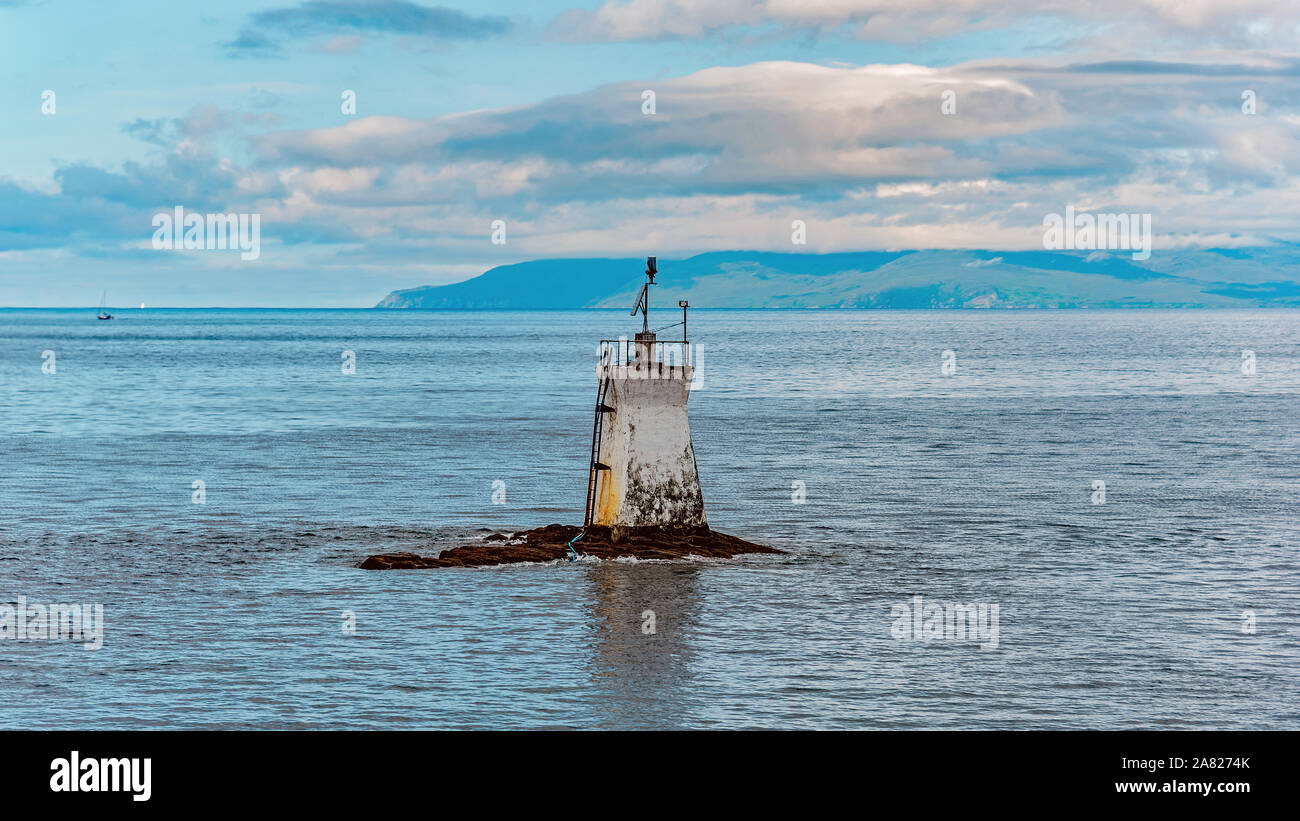 Maritime Navigation Marker Off Mallaig Scotland Stock Photo