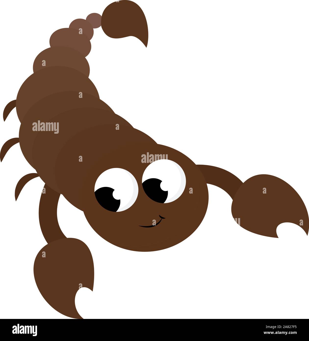 Scorpion, illustration, vector on white background. Stock Vector