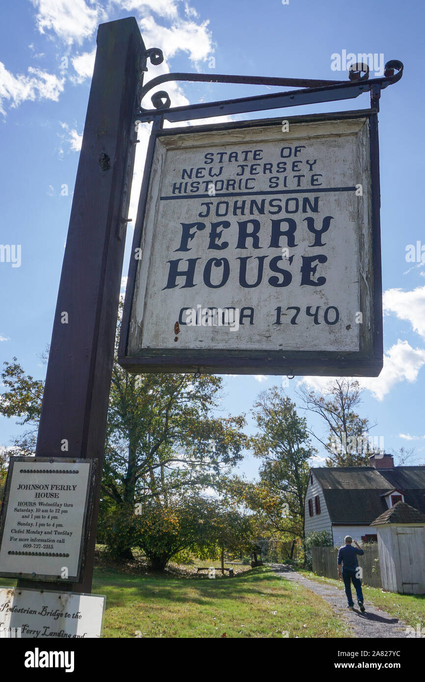 Washington Crossing, Titusville, NJ Johnson Ferry House (c. 1740), at