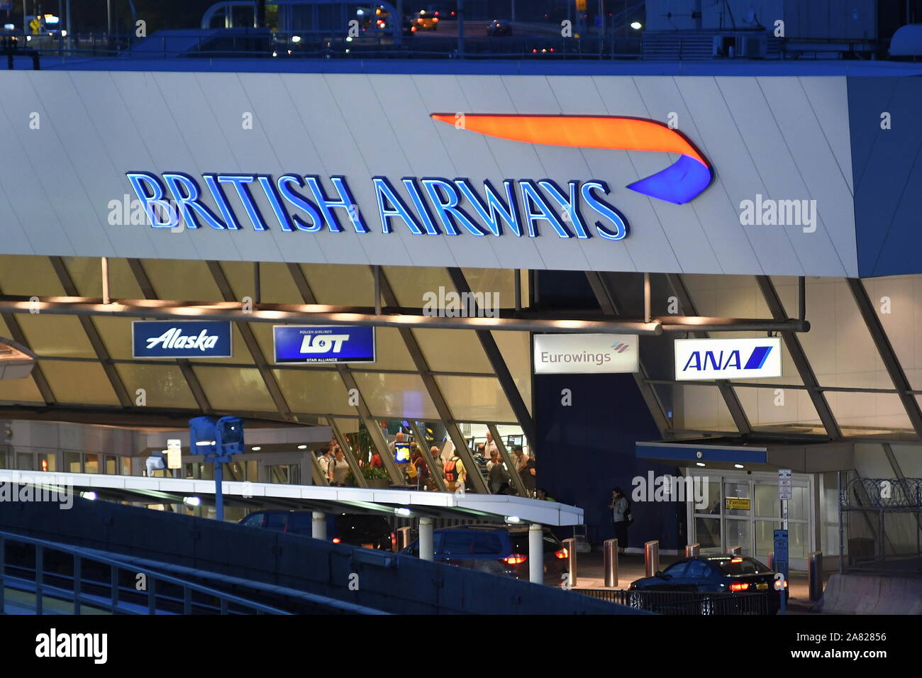 INTER TERMINAL AIRTRAIN AT NEW YORK'S JFK INTERNATIONAL AIRPORT Stock