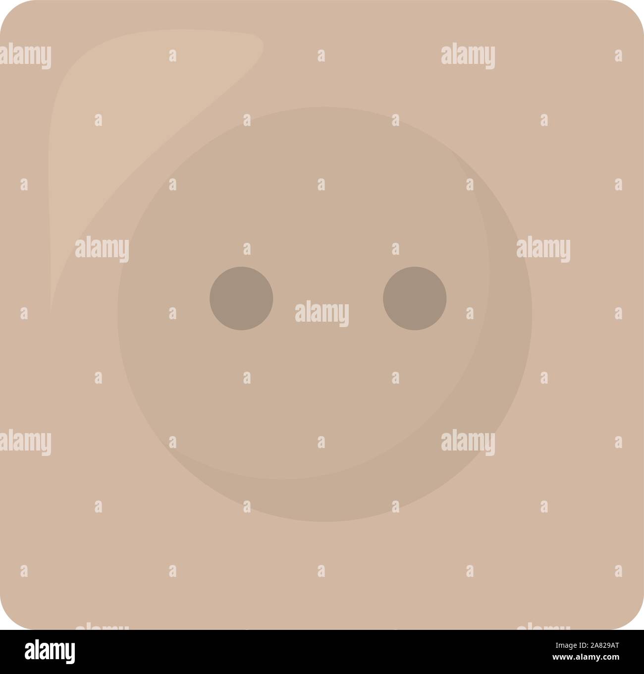 Socket, illustration, vector on white background. Stock Vector