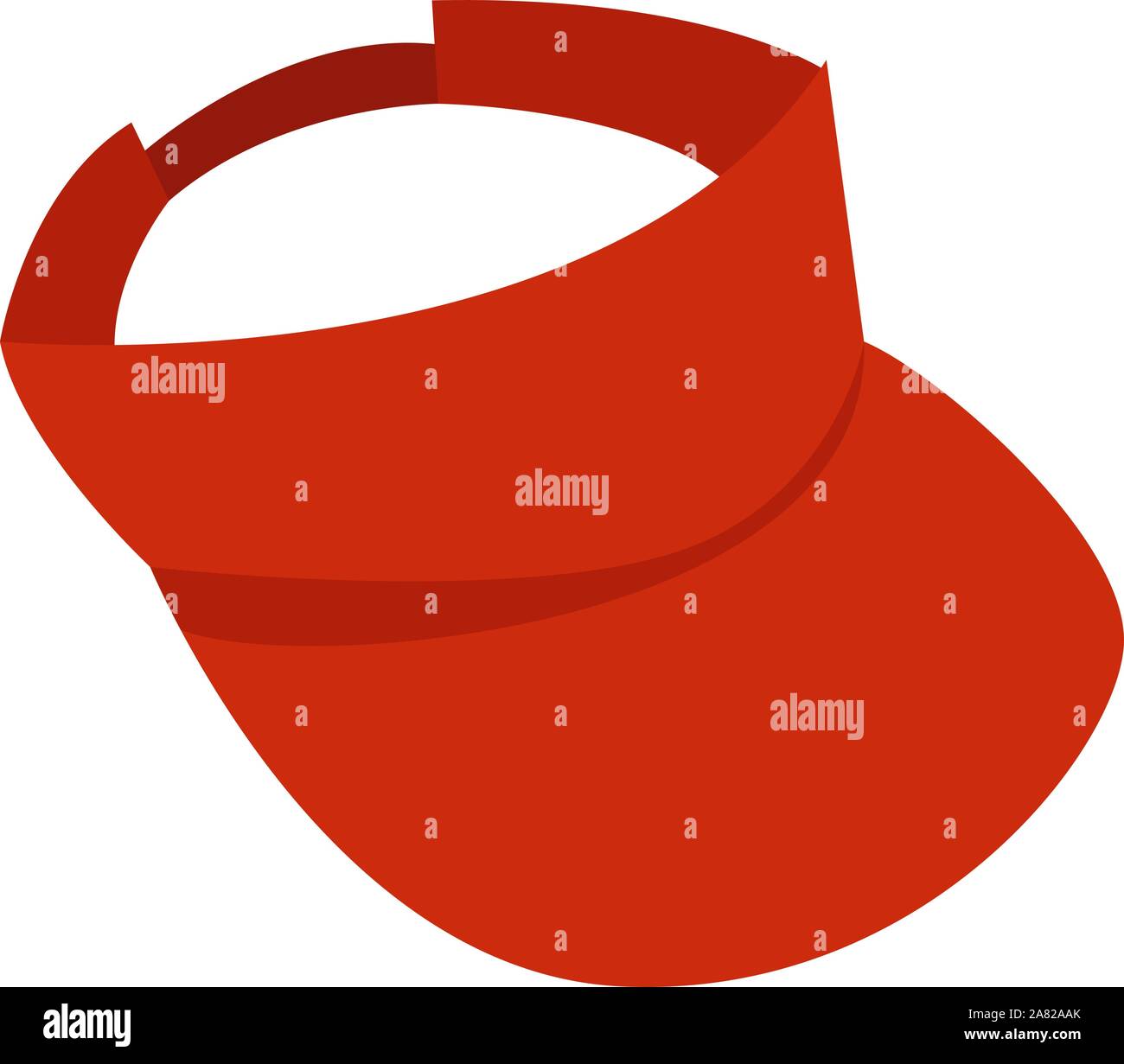 Red cap, illustration, vector on white background Stock Vector Image