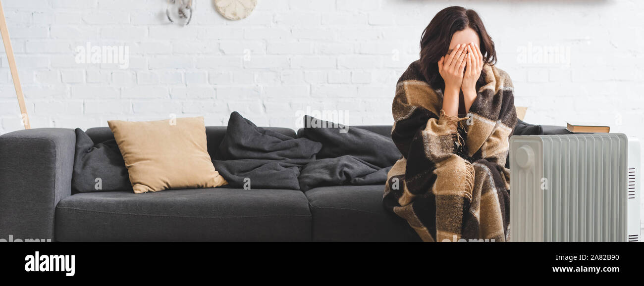 Beautiful Girl Covering Her Face While Warming Up With