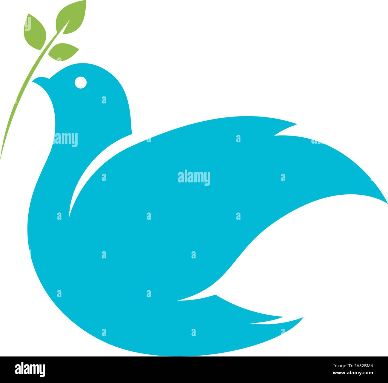 Bird wing Dove Logo Template vector illustration Stock Vector Image ...
