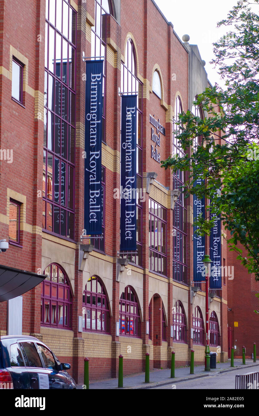 The Birmingham Royal ballet headquarters at the Birmingham Hippodrome, Hurst Street, Birmingham, England, UK Stock Photo