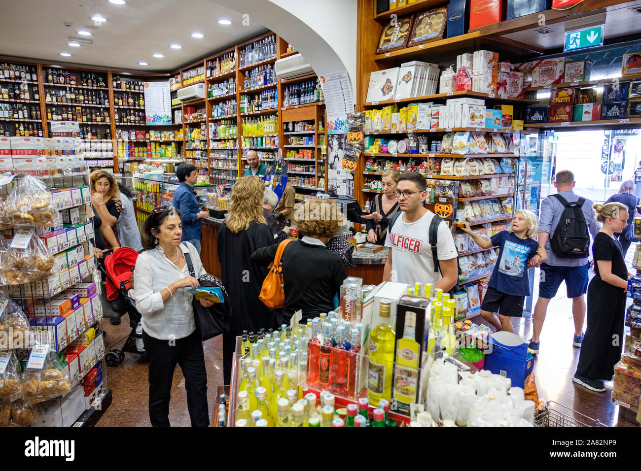 Castroni Caffe grocery store, supermarket, market, selling traditional Italian products, Prati District, Rome, Italy Stock Photo
