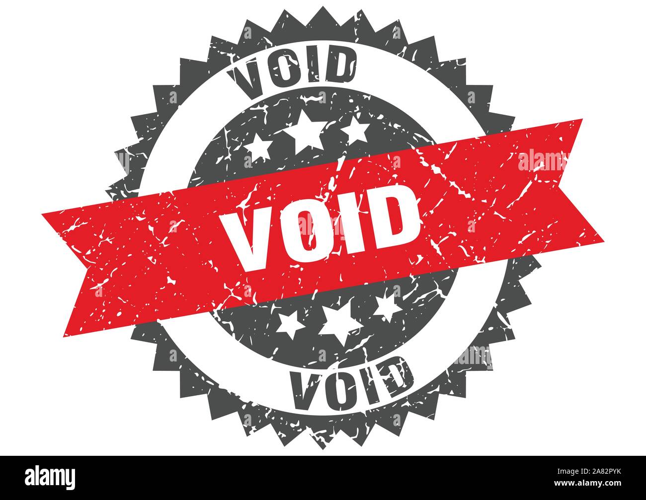 void grunge stamp with red band. void Stock Vector
