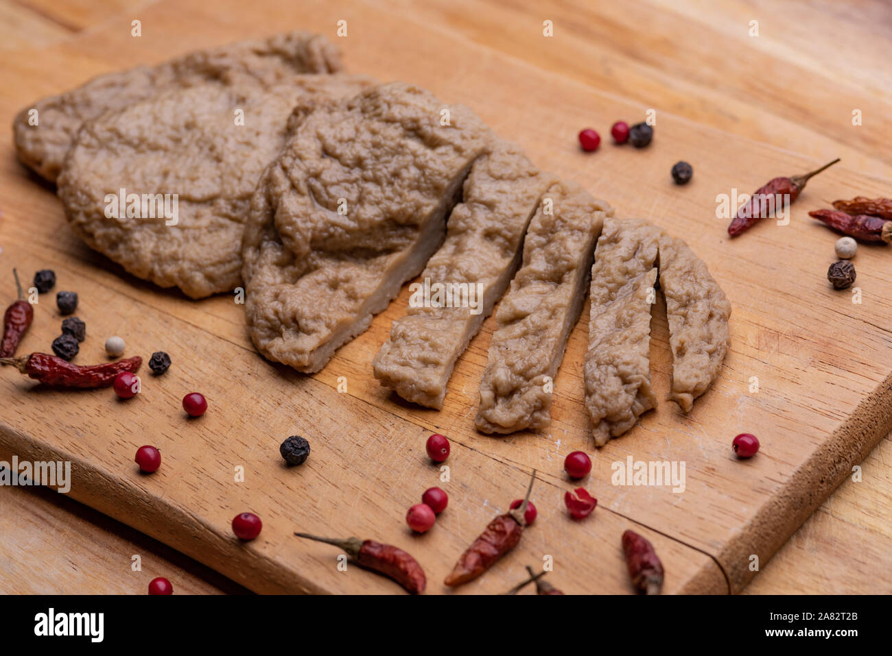 Fake meat. Meat analogue (also called alternative, substitute, mock