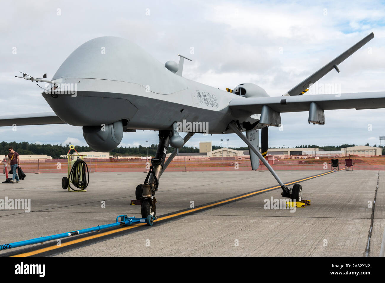 A United States Air Force Mq 9 Reaper Drone Sits On Static Display At The 18 Arctic Thunder Airshow Stock Photo Alamy A United States Air Force Mq 9 Reaper Drone Sits On Static Display At The 18 Arctic Thunder Airshow Stock Photo Alamy