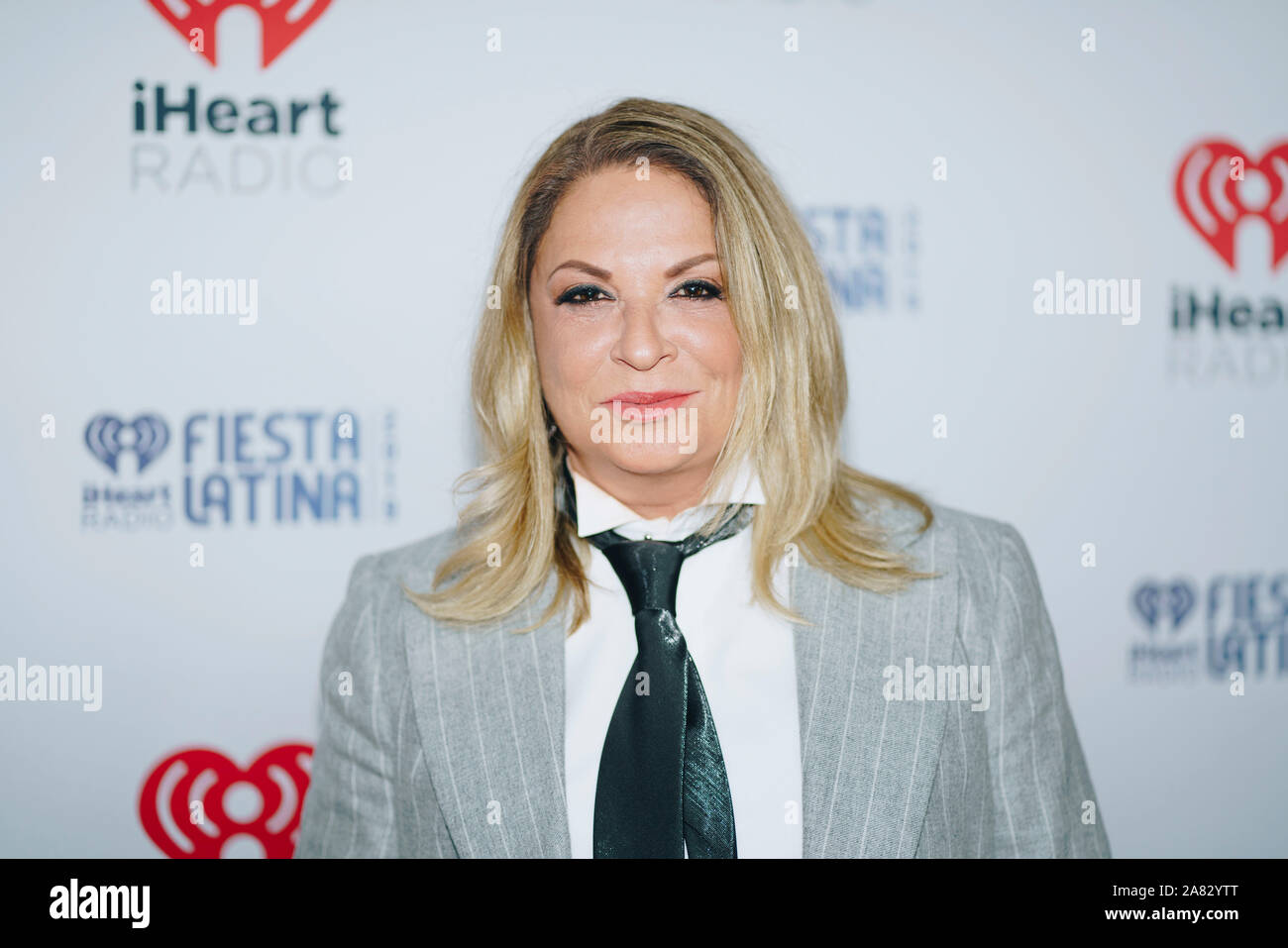 Ana Maria Polo on the red carpet at the iHeartRadio Fiesta Latina 2019 at the AmericanAirlines Arena in Miami, Florida on November 2 2019 Stock Photo