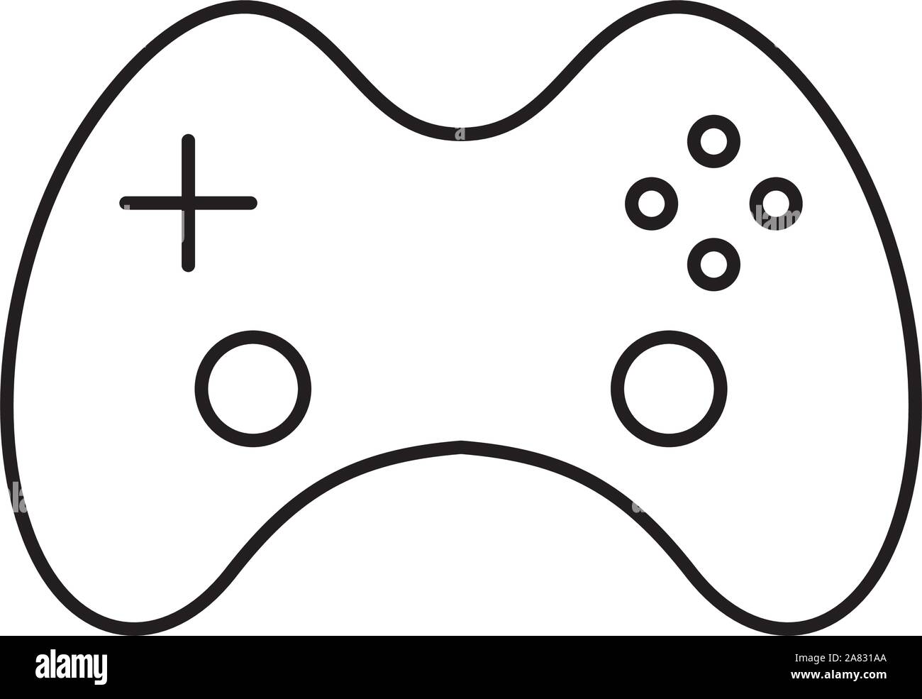 video game control isolated icon Stock Vector Image & Art - Alamy