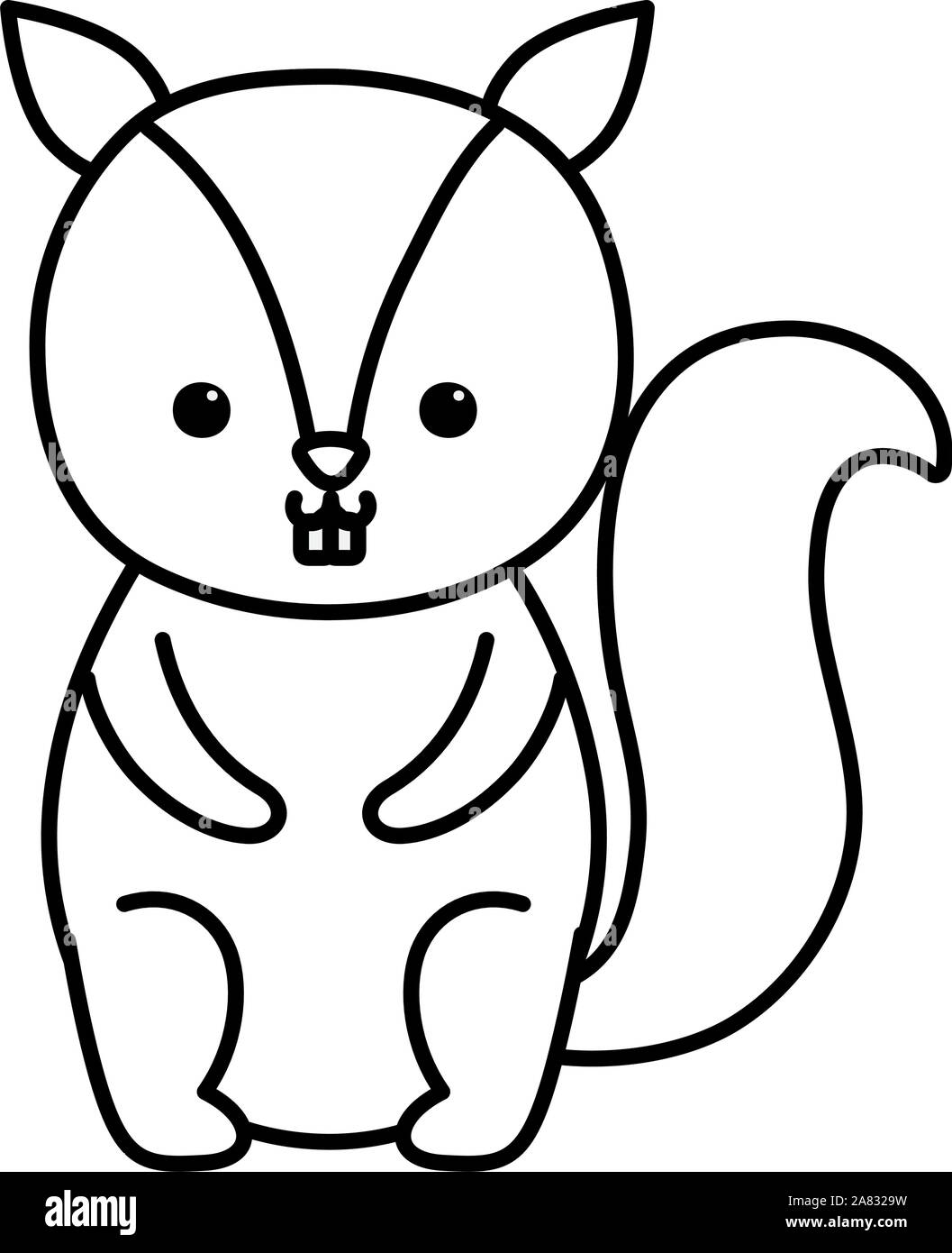 Tiny) Squirrel Avatar - White