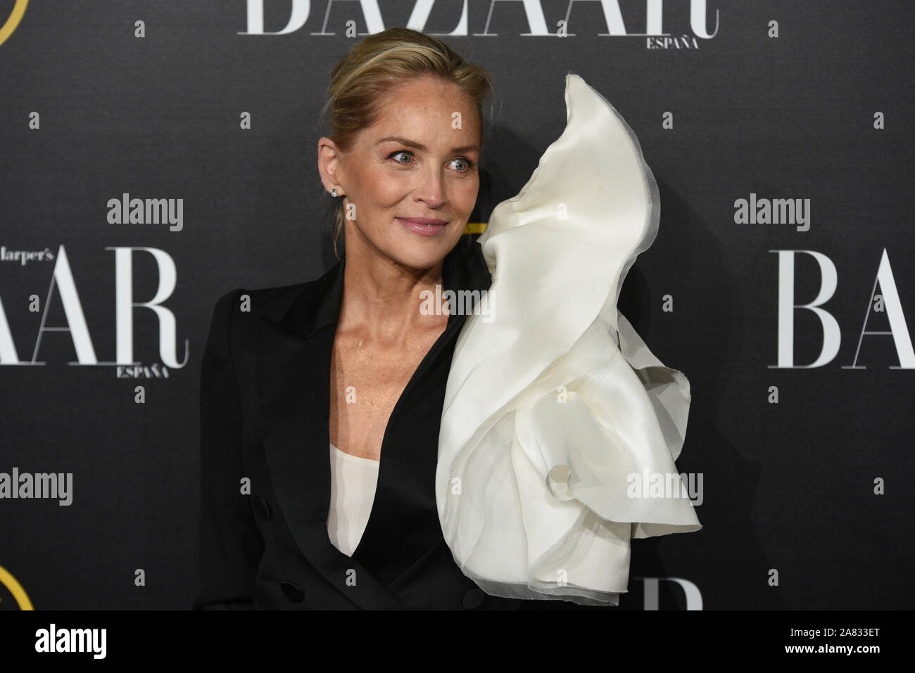 Madrid, Spain. 05th Nov, 2019. Sharon Stone attends the Harper's Bazaar