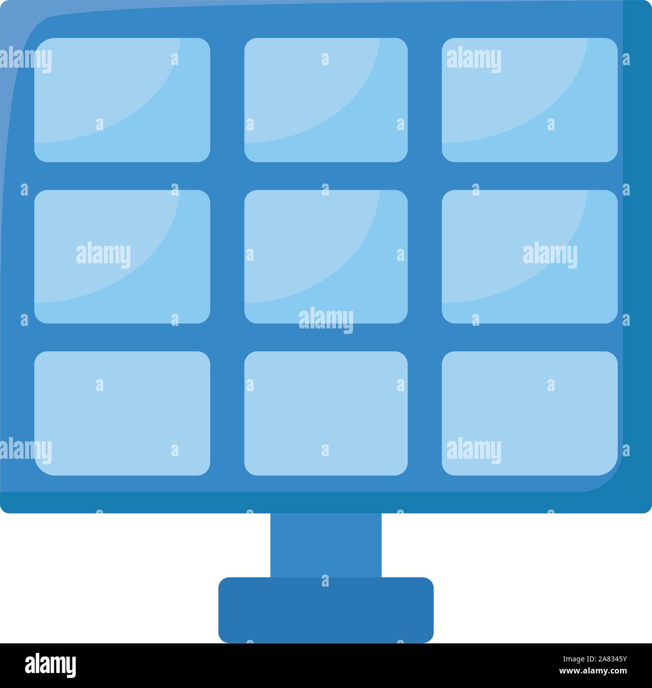 solar panel on white background vector illustration design Stock Vector ...