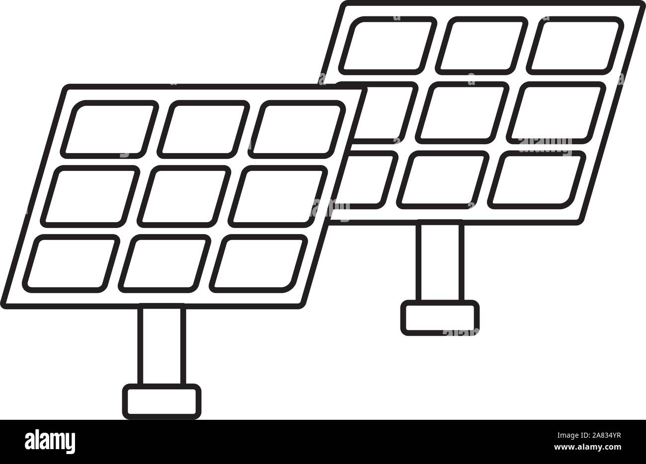 solar panel on white background vector illustration design Stock Vector ...