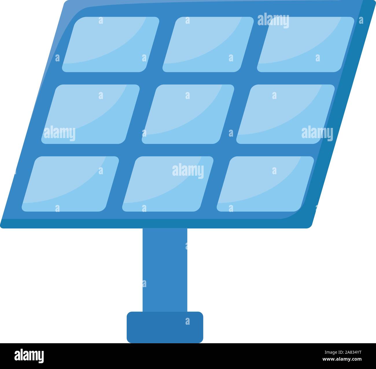 solar panel on white background vector illustration design Stock Vector ...