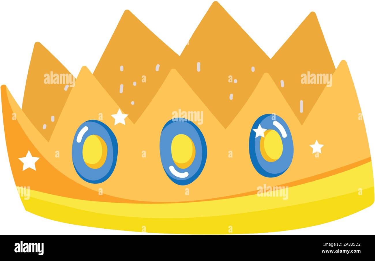 crown royalty gems luxury monarch icon vector illustration Stock Vector ...