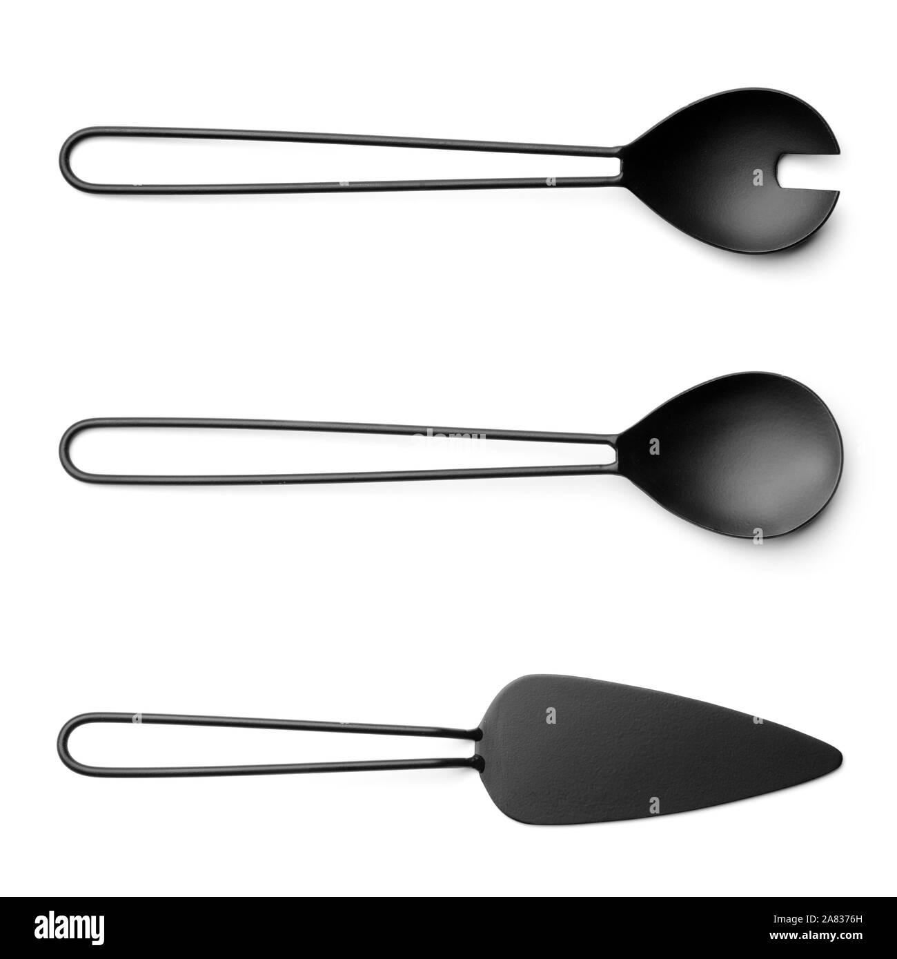 Set of kitchen utensils on white background Stock Photo - Alamy