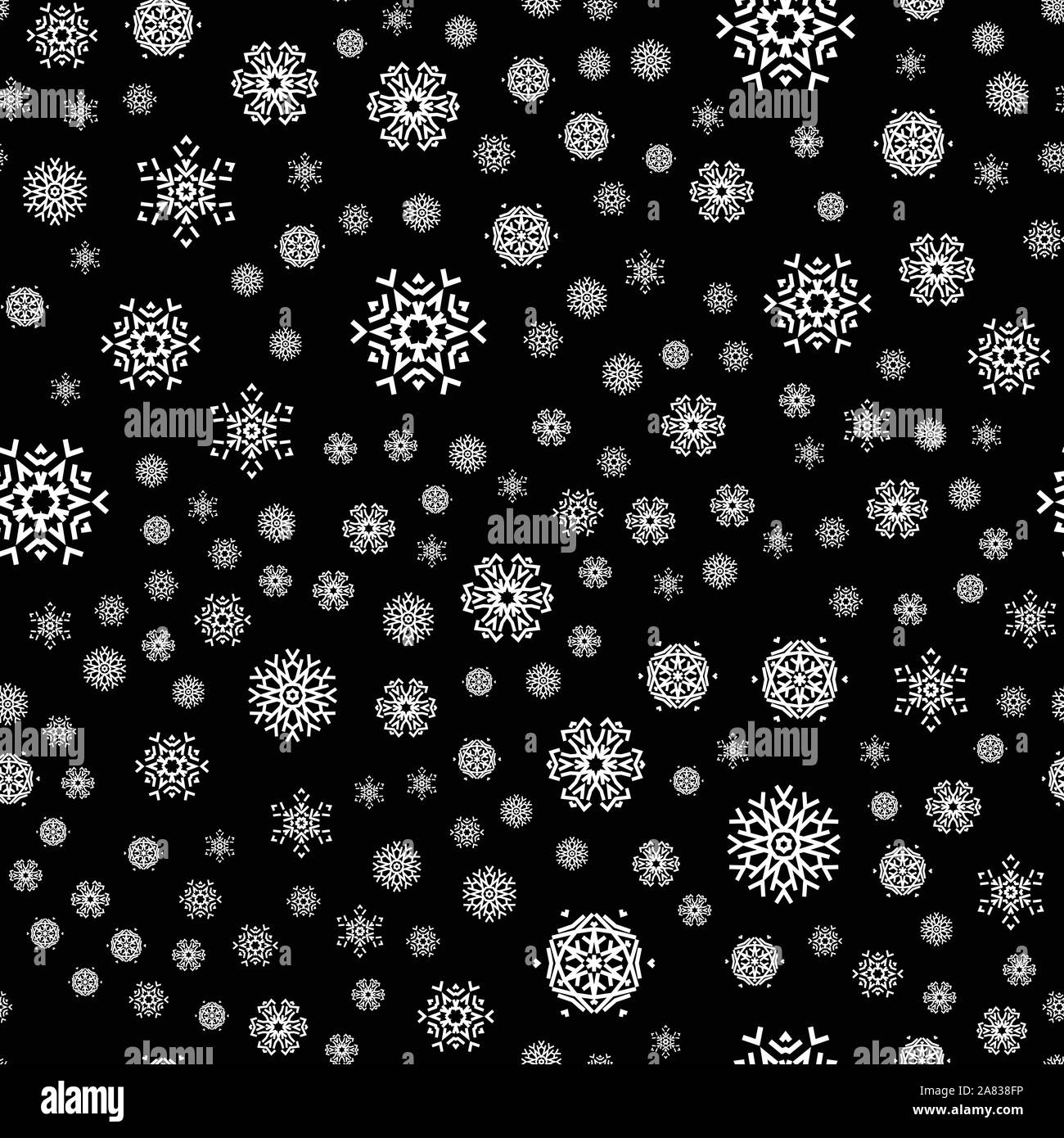 Seamless winter pattern Black and White Stock Photos & Images - Alamy