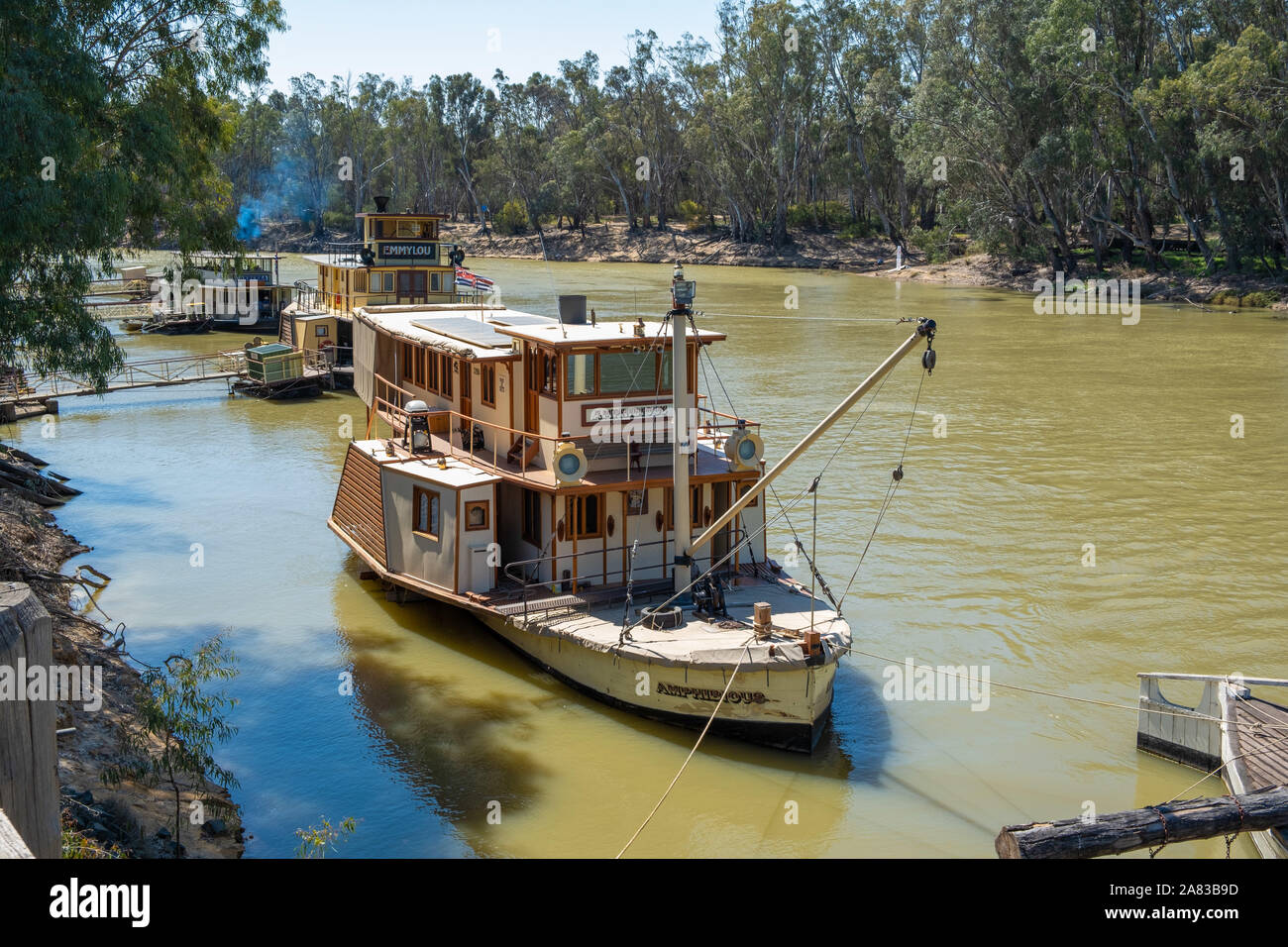 Echuca, Australia October 3, 2019 Historic paddle steamer Amphibious