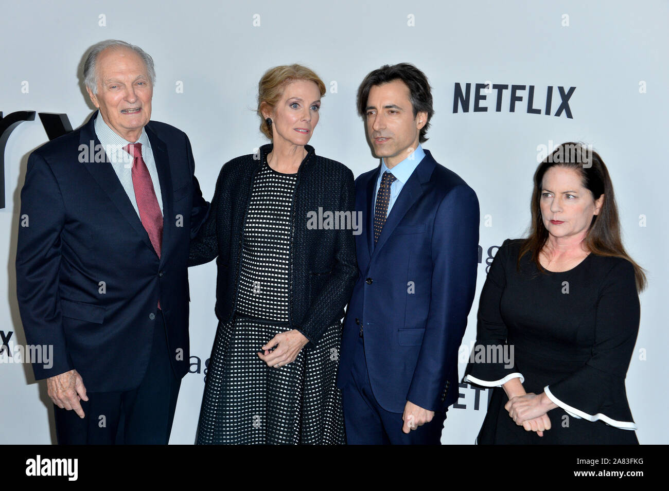 Los Angeles, USA. 06th Nov, 2019. LOS ANGELES, USA. November 06, 2019: Alan Alda, Julie Hagerty, Noah Baumbach & Martha Kelly at the premiere for 'Marriage Story' at the DGA Theatre. Picture Credit: Paul Smith/Alamy Live News Stock Photo