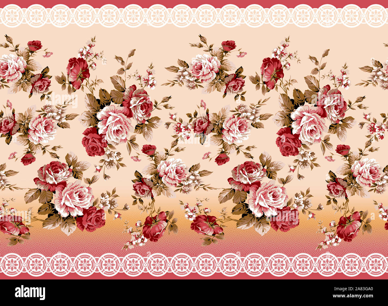 abstract vintage floral border flower background Stock Photo - Alamy