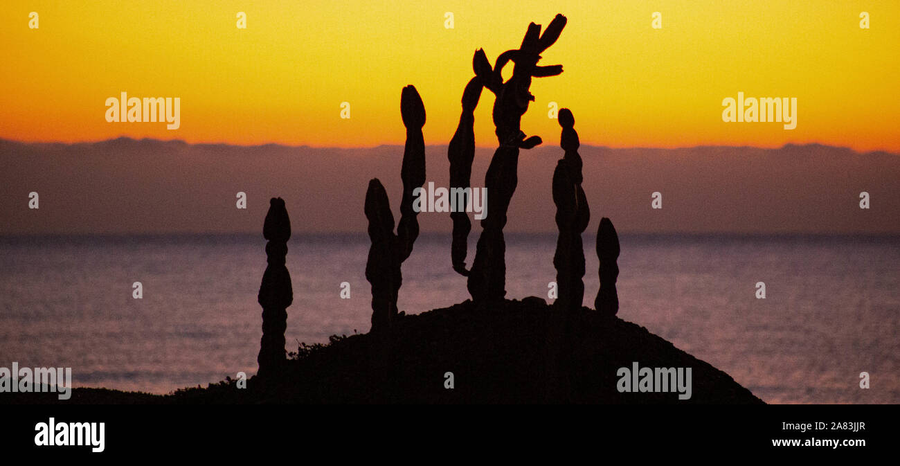 A Tropical Beach Scene At Sun Rise Stock Photo