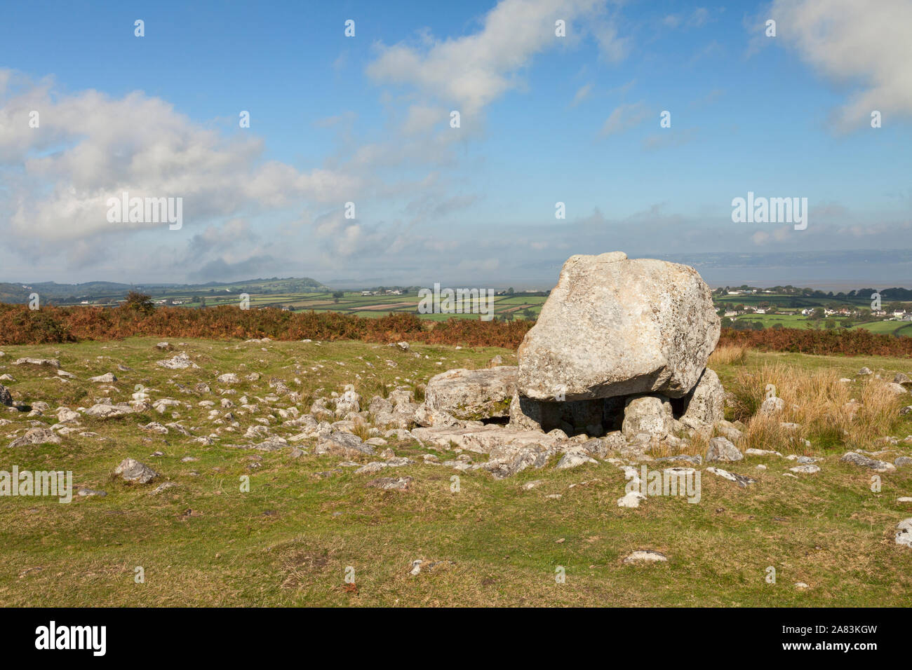 Arthur's Stone (Neolithic burial chamber 2500 BC), Cefn Bryn, Gower Peninsula, Swansea, South