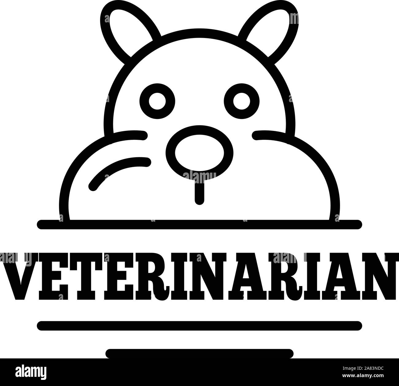 Veterinarian logo, outline style Stock Vector Image & Art Alamy