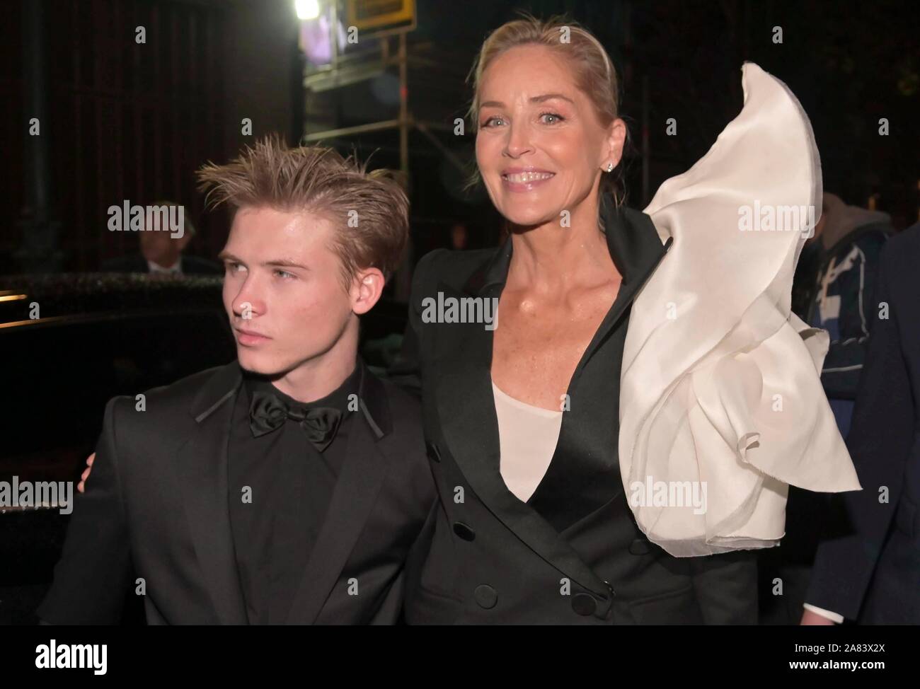 Sharon stone and roan joseph bronstein hi-res stock photography and