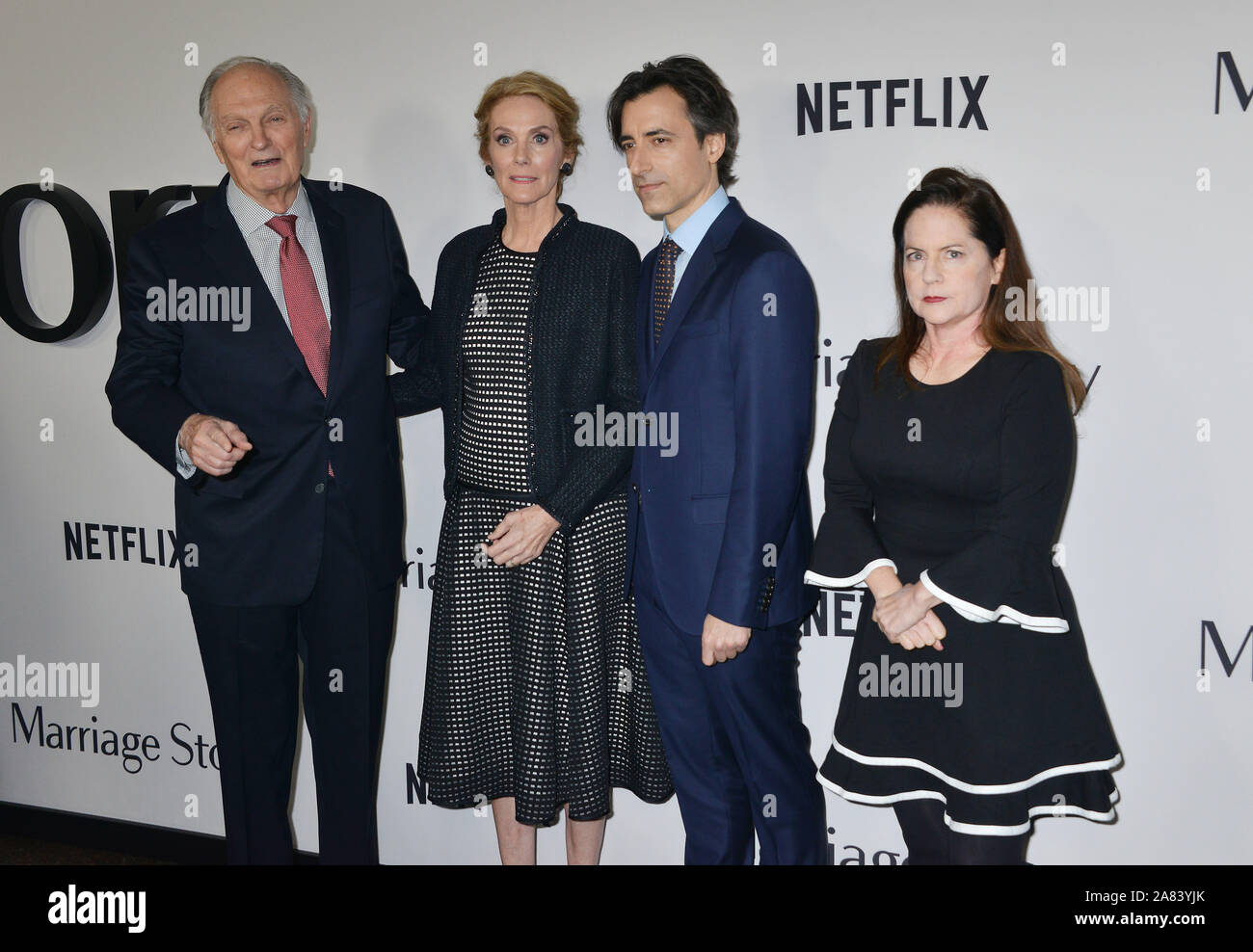 Los Angeles, USA. 05th Nov, 2019. lan Alda, Julie Hagerty, Noah Baumbach, Martha Kelly arrives at the Premiere Of Netflix's 'Marriage Story' at DGA Theater on November 05, 2019 in Los Angeles, California. Credit: Tsuni/USA/Alamy Live News Stock Photo