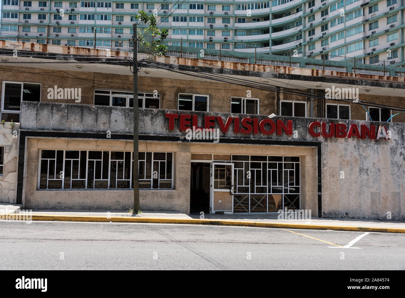 Television Cubana studios in Havana, Cuba Stock Photo Alamy