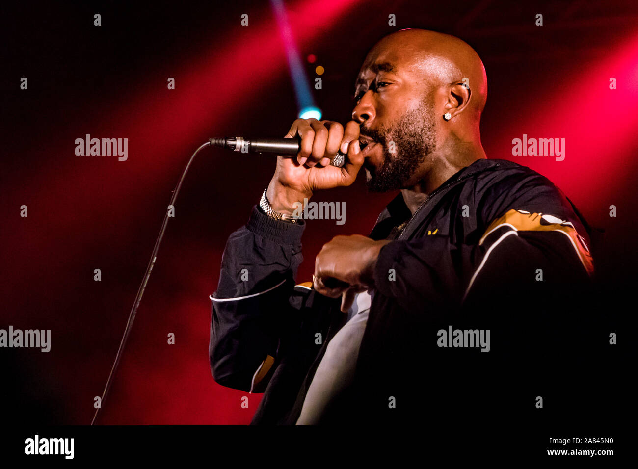 American rapper Freddie Gibbs performs live at Santeria on November 05 ...