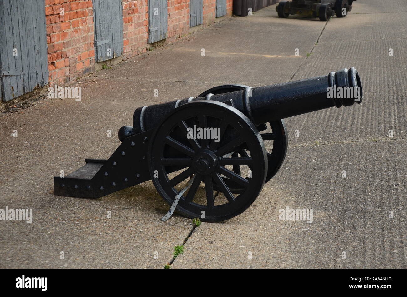 military fortification, coastal artillery battery Stock Photo Alamy