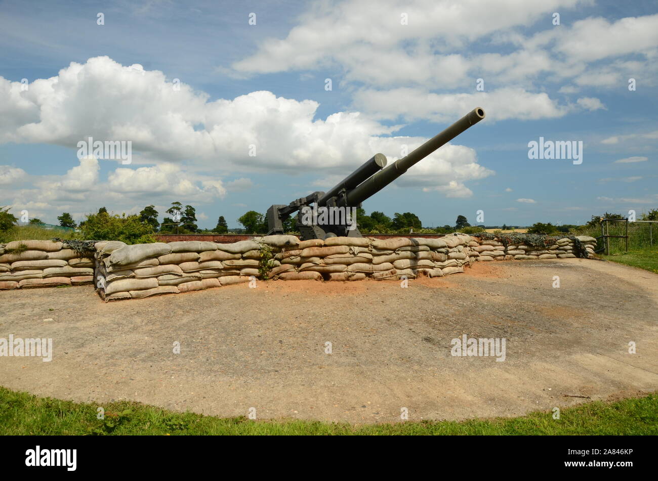 military fortification, coastal artillery battery Stock Photo Alamy