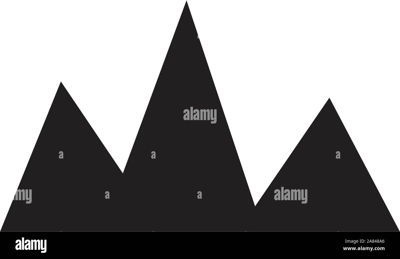 mountain icon on white background. flat style design. mountain sign ...