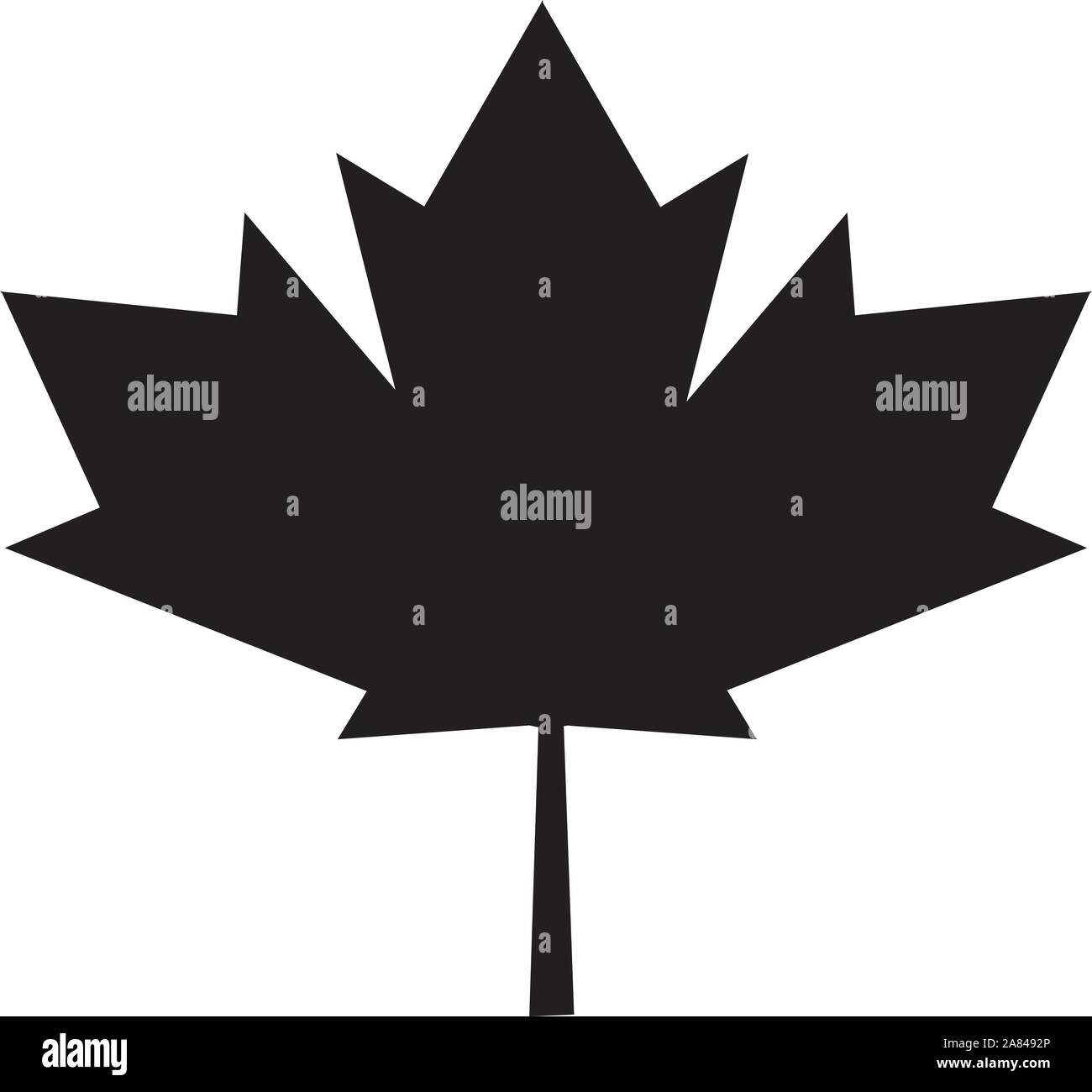maple leaf icon on white background. maple leaf sign Stock Vector Image ...
