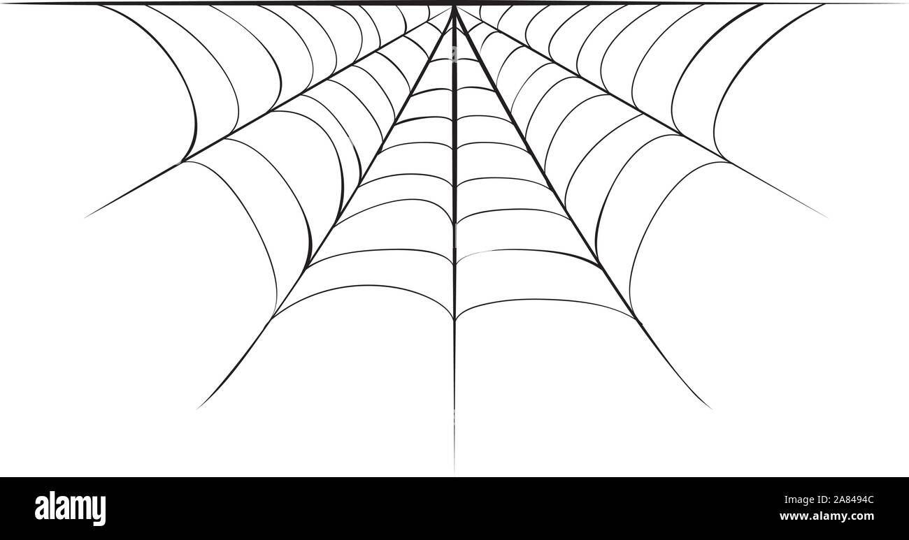 Abstract decorative spider web border illustration, design for Halloween  Stock Vector Image & Art - Alamy
